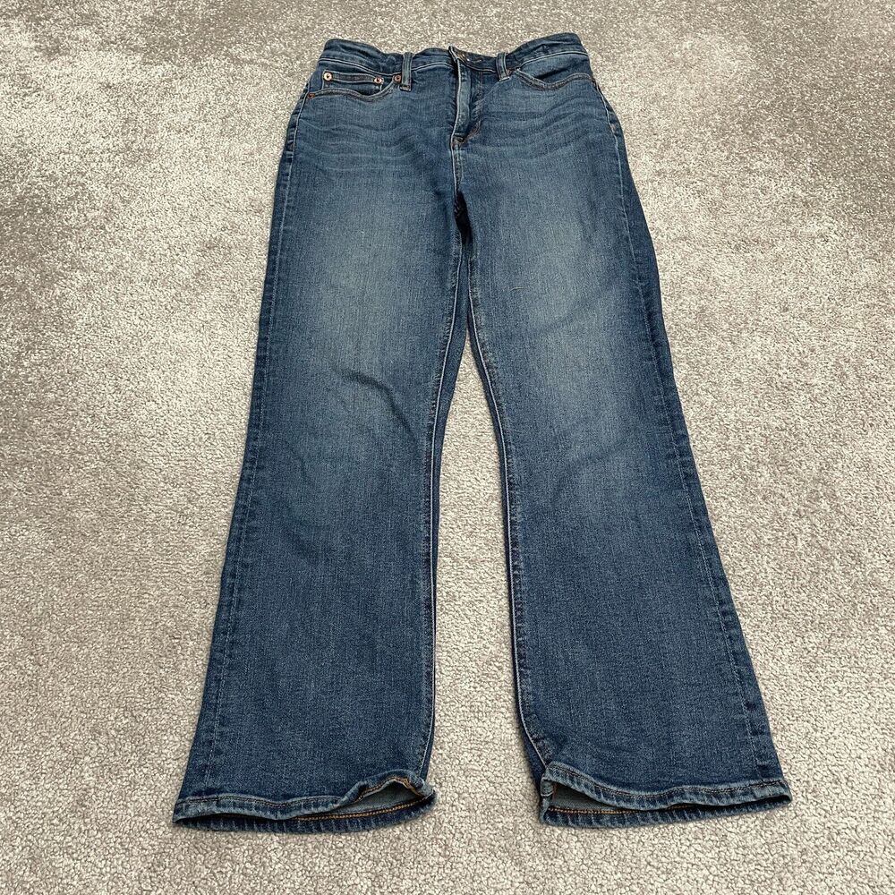 J.Crew Curvy Billie Bootcut Denim Jeans Womens 26 L25 Blue Medium Wash High Rise